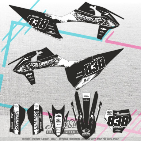 KTM SX SX-F  125, 250, 450 2019 - 2022 special stickers kit graphic