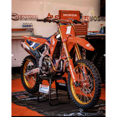 Honda CRF 450R 2025 CRF 250R 2025 sada samolep (speciální tisk, chromová zlatá)