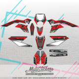 F.B Mondial SMX 125i stickers set replica (red standard)