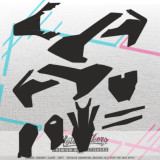 Husqvarna TC50 2020-2023 Vector Graphics MX Template 1:1
