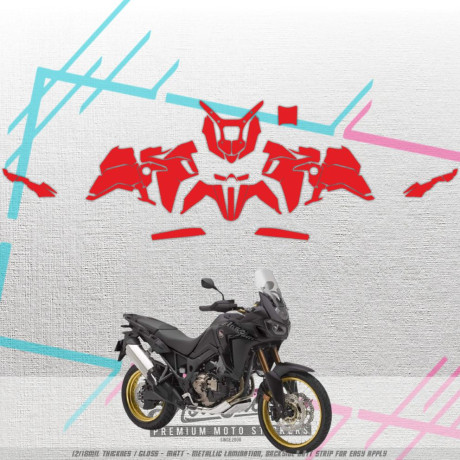 HONDA AFRICA TWIN 1000 2019 Vector Graphics MX Template 1:1
