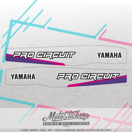 YAMAHA YZF 250 2024-2025 & 450 2023-2025 čiré samolepky pro zadní kyvnou vidlici