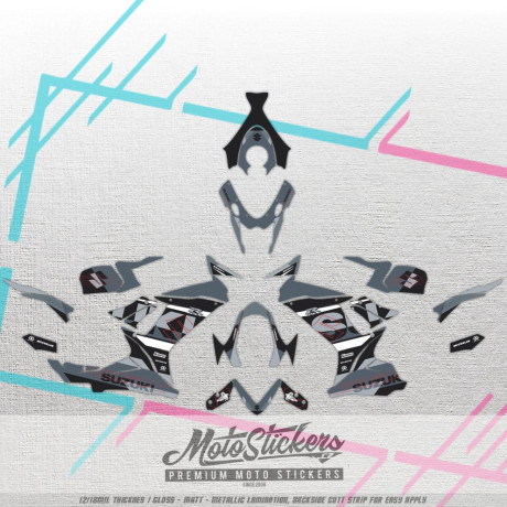 Suzuki GSX-R 600-750 2011-2018 custom stickers set
