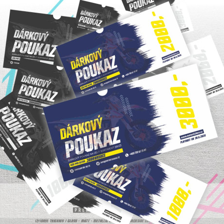 Dárkový poukaz v hodnotě 3000 Kč