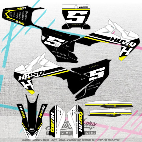 sada samolep HUSQVARNA TC / FC / FS 125+ models 2019 - 2020 - 2021 - 2022 / MX