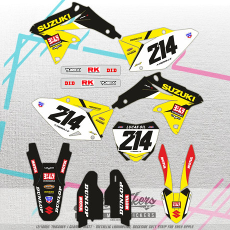 SUZUKI RMZ RM-Z 450 2008-2017 vlastní sada samolep