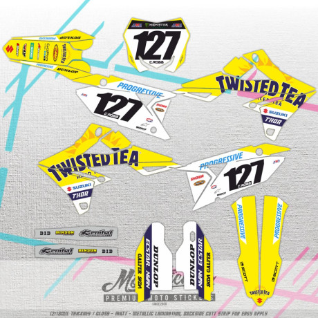 SUZUKI RMZ 450 2018-2026 RMZ 250 2019-2026 custom stickers set