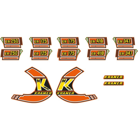 sada polepů Kramer ER 1981 oranž