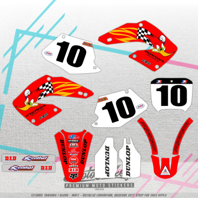 Honda CR 125 250 2000 2001 sada samolep