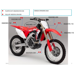 Acerbis plastový full kit CRF 450 RX 17/18 replica 18