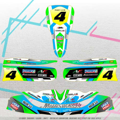 Tony Kart m6 2015 sada samolep