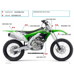 Acerbis plastový full kit KXF 450 18 replica 18