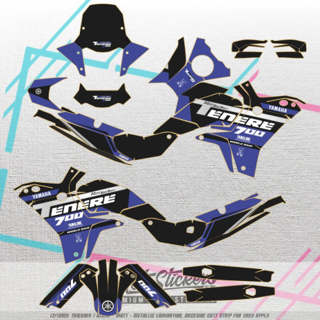 Yamaha Tenere T700 2025 - 2026 sada samolep xx01