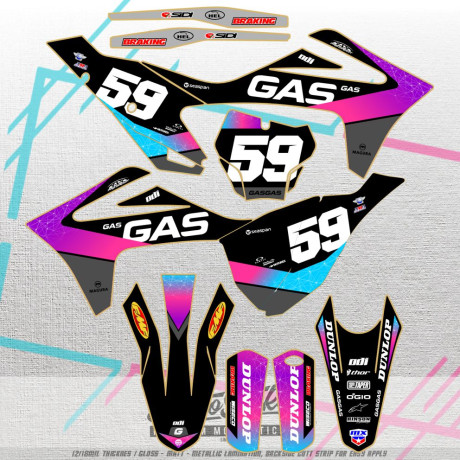 GASGAS MC EC 2021-2023 Enduro custom stickers kit