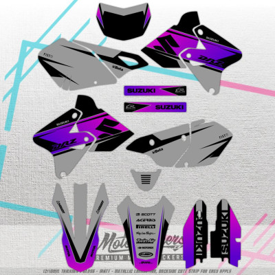 Suzuki DRZ 400 vlastní sada samolep 9