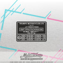 copy of Frame sticker repair - VIN label - Triumph 69x45mm