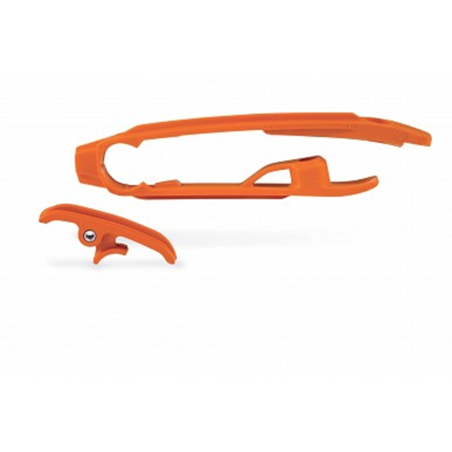 Acerbis vodítko řetězu kyvka (přední) včetně volžky (lízátko)  KTM SX/SXF,HQ TC/FC/TE/FE oranž
