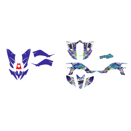 Yamaha Raptor YFZ 250 custom graphic