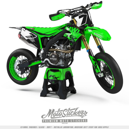 Kawasaki KXF KX450F 2019-2023 KX250F 2021-2024 stickers kit graphic