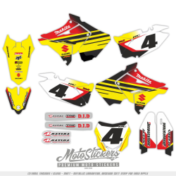 stickers set  Suzuki Suzuki RM 125-250 01-12 restyle plastic Ricky Carmichael replica