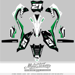 copy of Kawasaki KXF KX450F 2019-2023 KX250F 2021-2024 stickers kit graphic