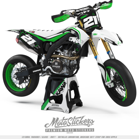 copy of Kawasaki KXF KX450F 2019-2023 KX250F 2021-2024 stickers kit graphic