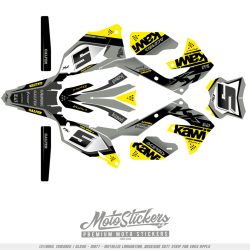 Kawasaki KXF KX450F 2019-2023 KX250F 2021-2024 kompletní samolepky