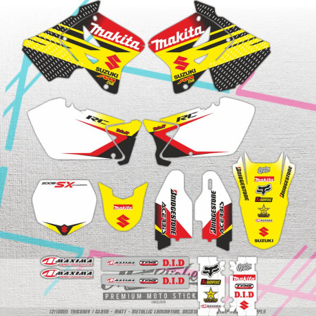 stickers set  Suzuki RM 125-250 01-12 Ricky Carmichael replica
