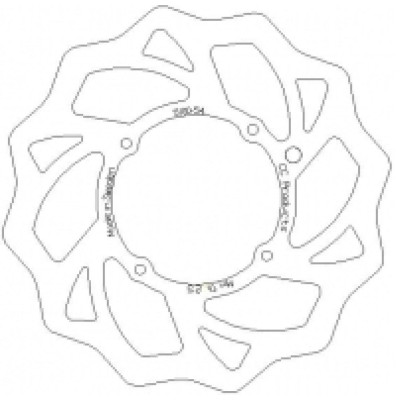 Přední brzdový kotouč pasuje na KTM SX 85 13-16 / HQ TC 85 14-16 240mm