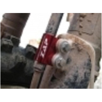 Držák brzdové hadice pasuje na KX(F)/RM(Z) 05.... modrá modrá