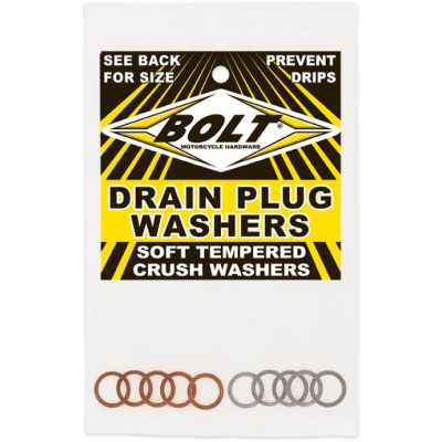 sada podložek alu  M10 pod šrouby brzdové hadice 10ks