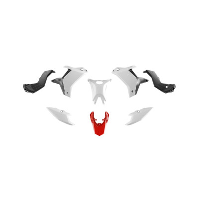 T7 Revolution sada plastů Rtech pro yamaha Tenere 700 25-26 bílá/červená bílá/červená