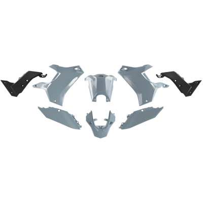 T7 Revolution sada plastů pasuje na Yamaha Tenere 700 19-24 šedá/černá