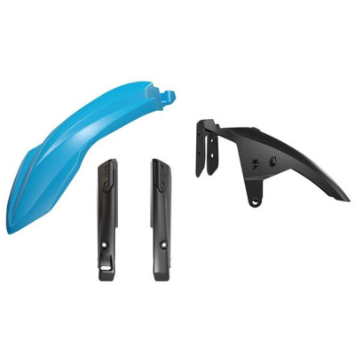 Rally kit přední blatník pasuje na Tenere 700 19-24 3 díly světlá modrá/černá