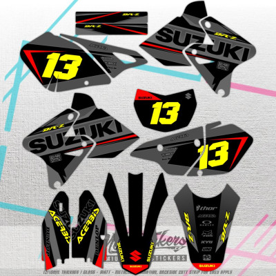 Suzuki DRZ 400 vlastní sada samolep 11