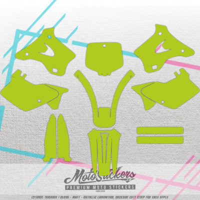 Kawasaki KX 125 250 1994 - 1998 tvarové šablony 1:1 pdf soubor ke stažení
