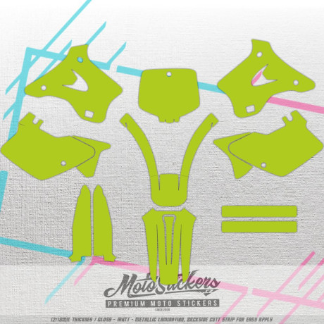 Kawasaki KX 125 250 1994 - 1998 vector graphics MX Template 1:1 pdf download