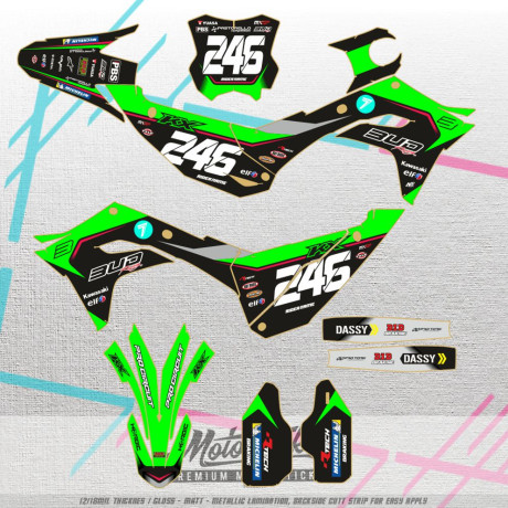 KAWASAKI KX KXF KX-F 250 2025 & 450 2024-2025 kompletní samolepky