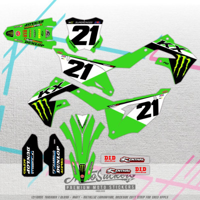 KAWASAKI KXF KX 450 2019-2023 tvarové šablony 1:1 pdf