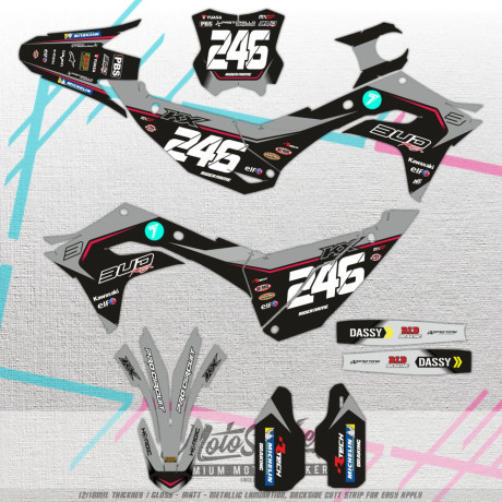 KAWASAKI KX KXF KX-F 250 2025 & 450 2024-2025 stickers kit graphic