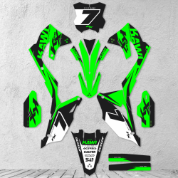 Kawasaki KXF KX450F 2019-2023 KX250F 2021-2024 stickers kit graphic