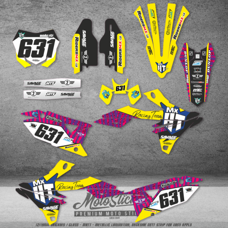 sada samolep Suzuki RMZ 450 2018-2025 RMZ 250 2019-2025 vlastní grafika