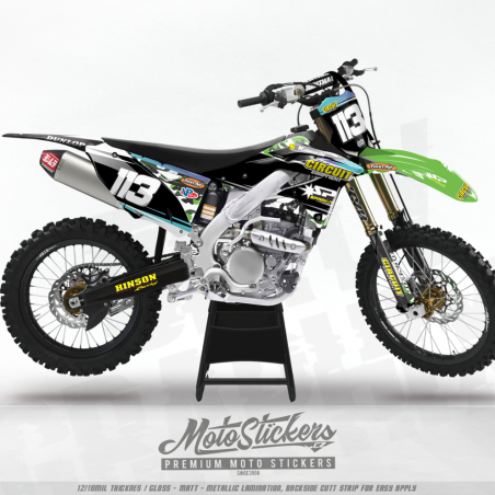 Kawasaki KXF KX250F 2013-2016  stickers kit graphic