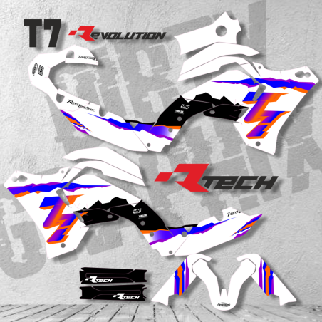 Yamaha Tenere 700 sticker set pattern 7 - Rtech parts special