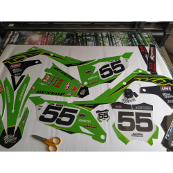 Kawasaki KXF KX450F 2019-2023 KX250F 2021-2024 stickers kit graphic