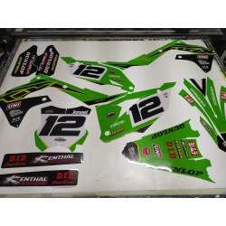 Kawasaki KXF KX450F 2019-2023 KX250F 2021-2024 stickers kit graphic