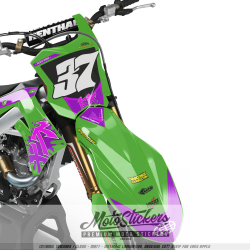 Kawasaki KXF KX450F 2019-2023 KX250F 2021-2024 stickers kit graphic