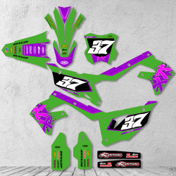 Kawasaki KXF KX450F 2019-2023 KX250F 2021-2024 stickers kit graphic