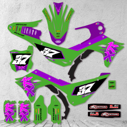 Kawasaki KXF 450 2024-2025 stickers kit graphic