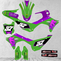 KAWASAKI KX KXF KX-F 250 2025 & 450 2024-2025 stickers kit graphic